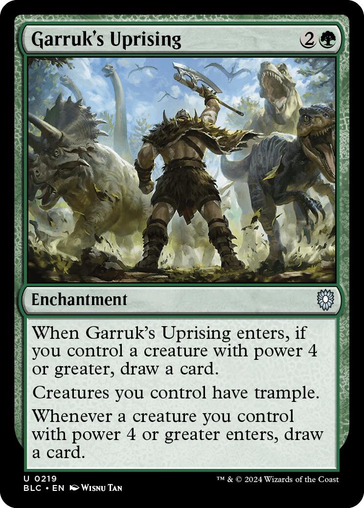 Garruk's Uprising [Bloomburrow Commander] | Jomio and Rueliete's Cards and Comics