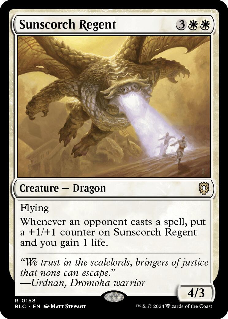 Sunscorch Regent [Bloomburrow Commander] | Jomio and Rueliete's Cards and Comics