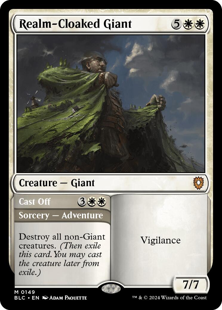 Realm-Cloaked Giant [Bloomburrow Commander] | Jomio and Rueliete's Cards and Comics