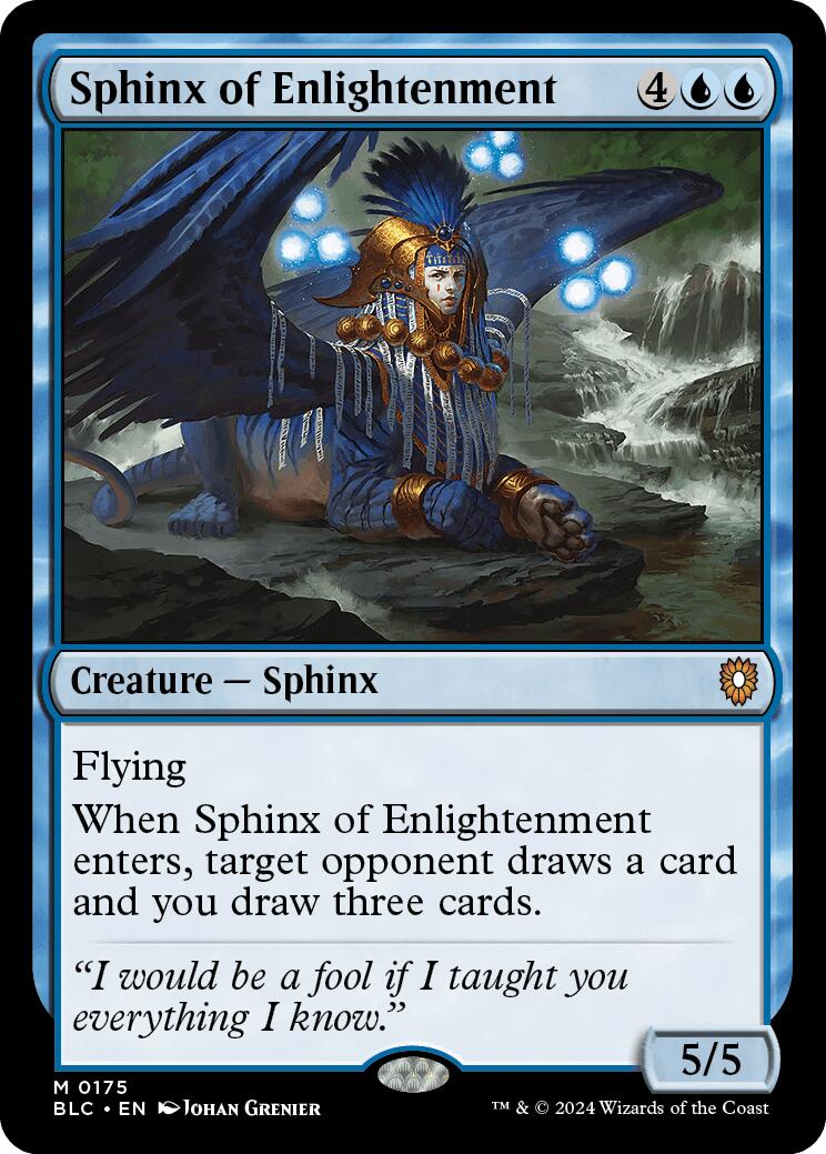 Sphinx of Enlightenment [Bloomburrow Commander] | Jomio and Rueliete's Cards and Comics