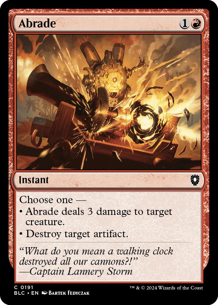 Abrade [Bloomburrow Commander] | Jomio and Rueliete's Cards and Comics