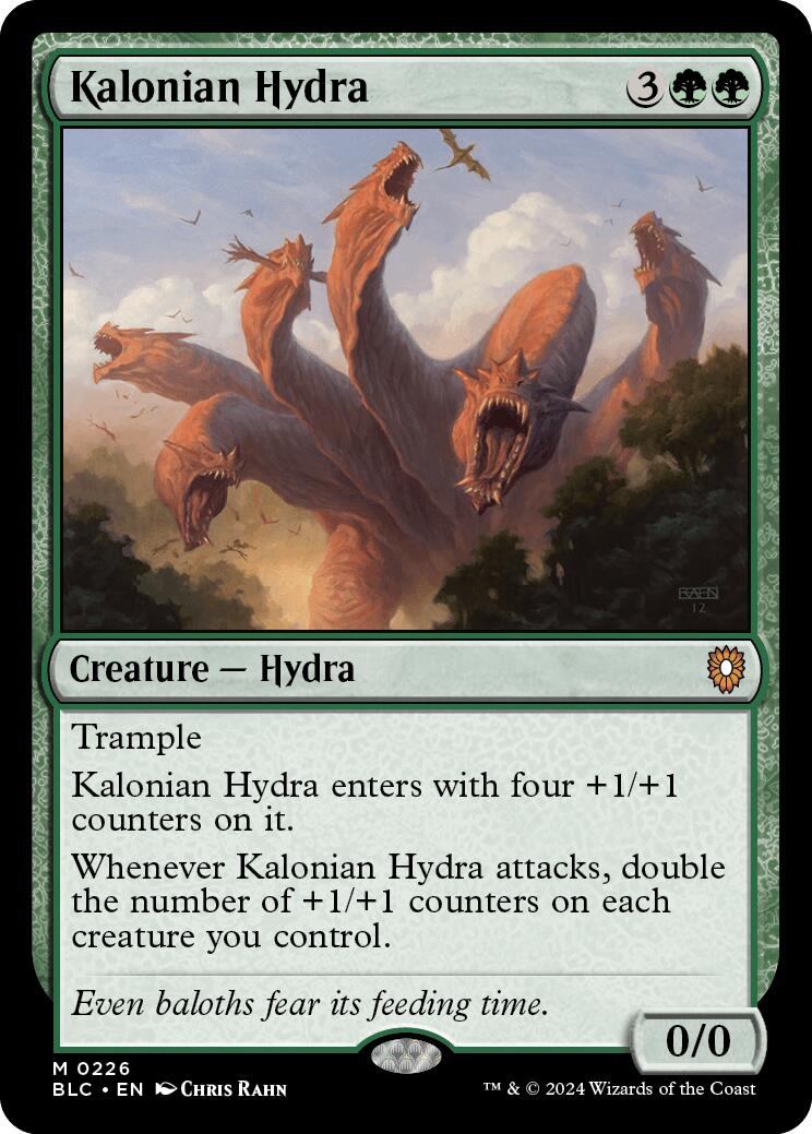 Kalonian Hydra [Bloomburrow Commander] | Jomio and Rueliete's Cards and Comics