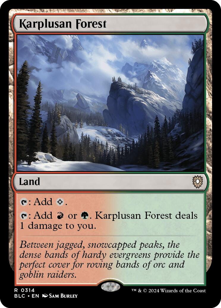 Karplusan Forest [Bloomburrow Commander] | Jomio and Rueliete's Cards and Comics