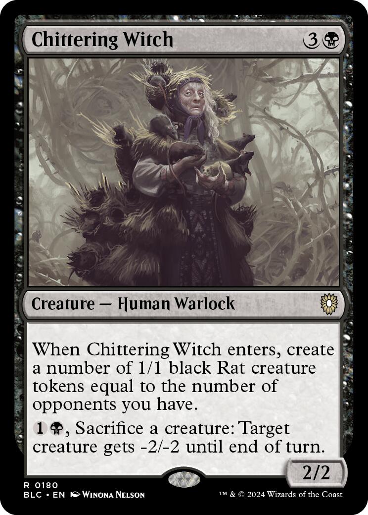 Chittering Witch [Bloomburrow Commander] | Jomio and Rueliete's Cards and Comics
