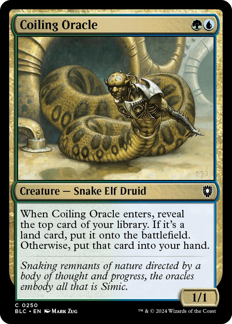 Coiling Oracle [Bloomburrow Commander] | Jomio and Rueliete's Cards and Comics