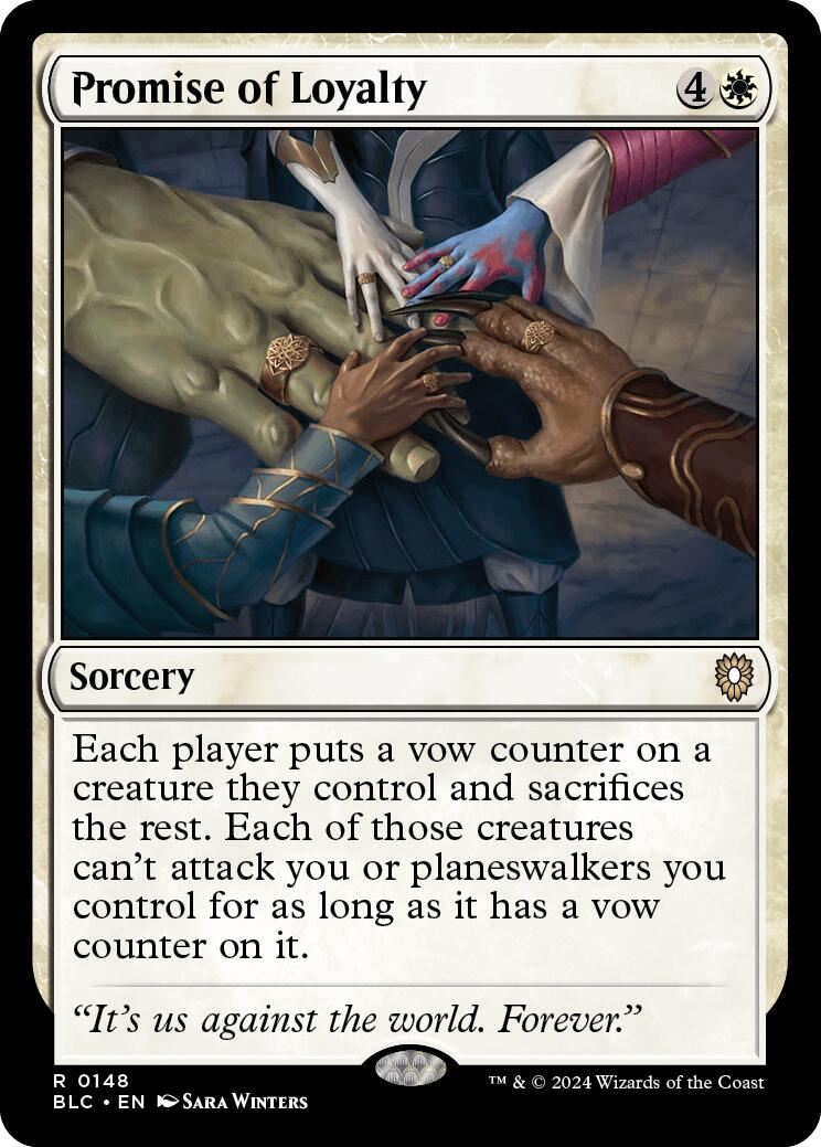 Promise of Loyalty [Bloomburrow Commander] | Jomio and Rueliete's Cards and Comics