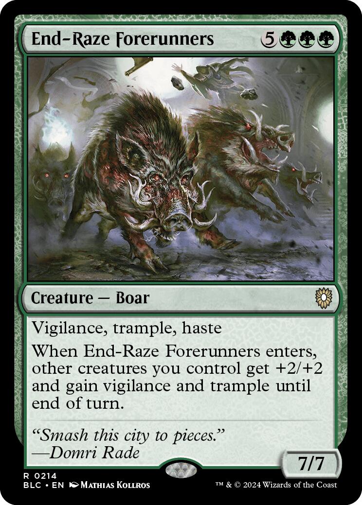 End-Raze Forerunners [Bloomburrow Commander] | Jomio and Rueliete's Cards and Comics