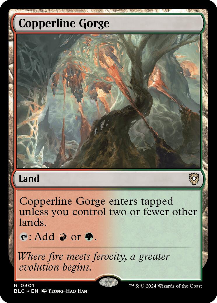 Copperline Gorge [Bloomburrow Commander] | Jomio and Rueliete's Cards and Comics