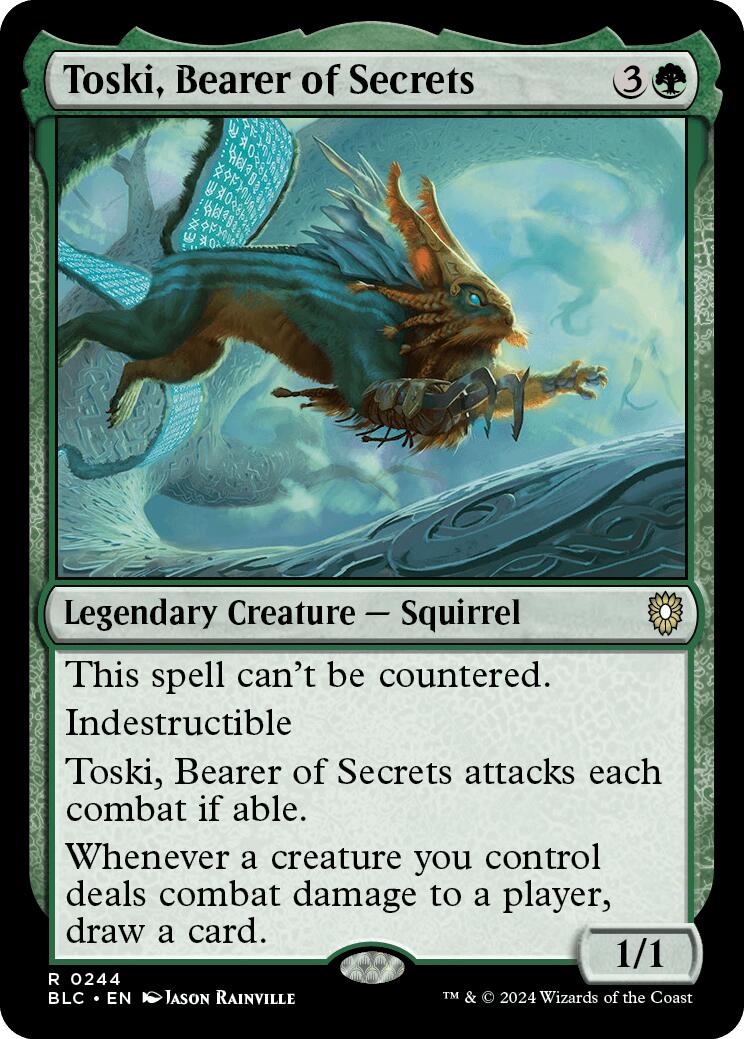 Toski, Bearer of Secrets [Bloomburrow Commander] | Jomio and Rueliete's Cards and Comics