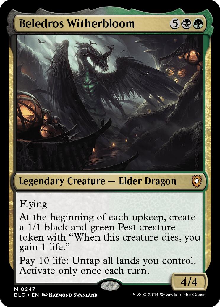 Beledros Witherbloom [Bloomburrow Commander] | Jomio and Rueliete's Cards and Comics