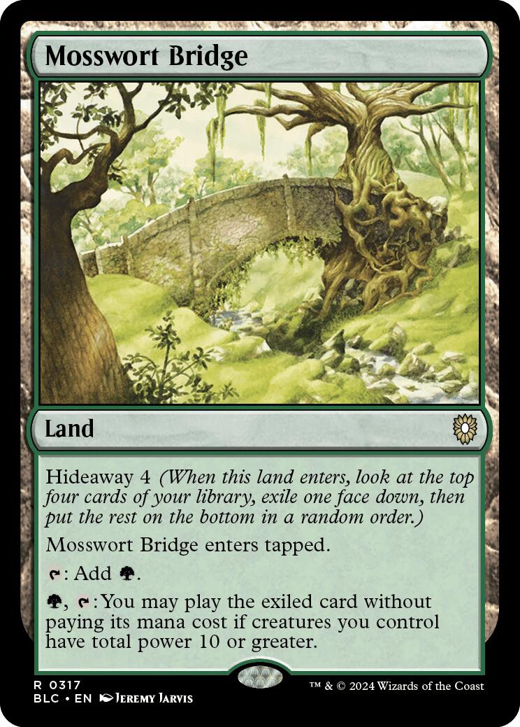 Mosswort Bridge [Bloomburrow Commander] | Jomio and Rueliete's Cards and Comics