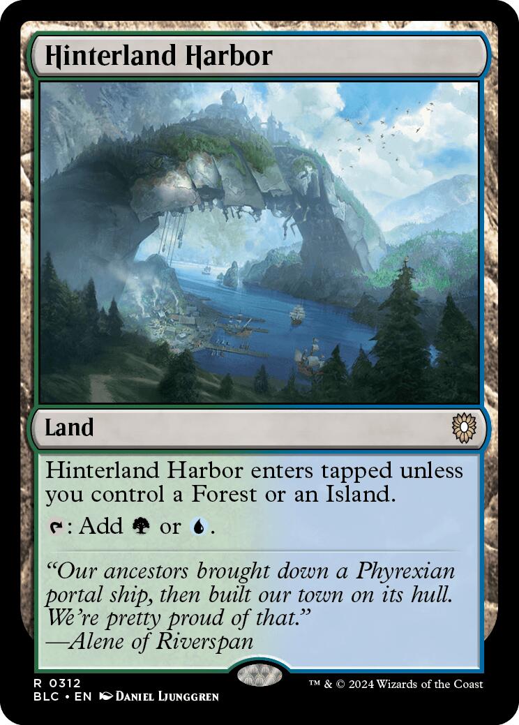 Hinterland Harbor [Bloomburrow Commander] | Jomio and Rueliete's Cards and Comics