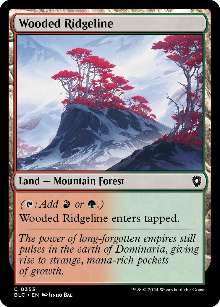 Wooded Ridgeline [Bloomburrow Commander] | Jomio and Rueliete's Cards and Comics