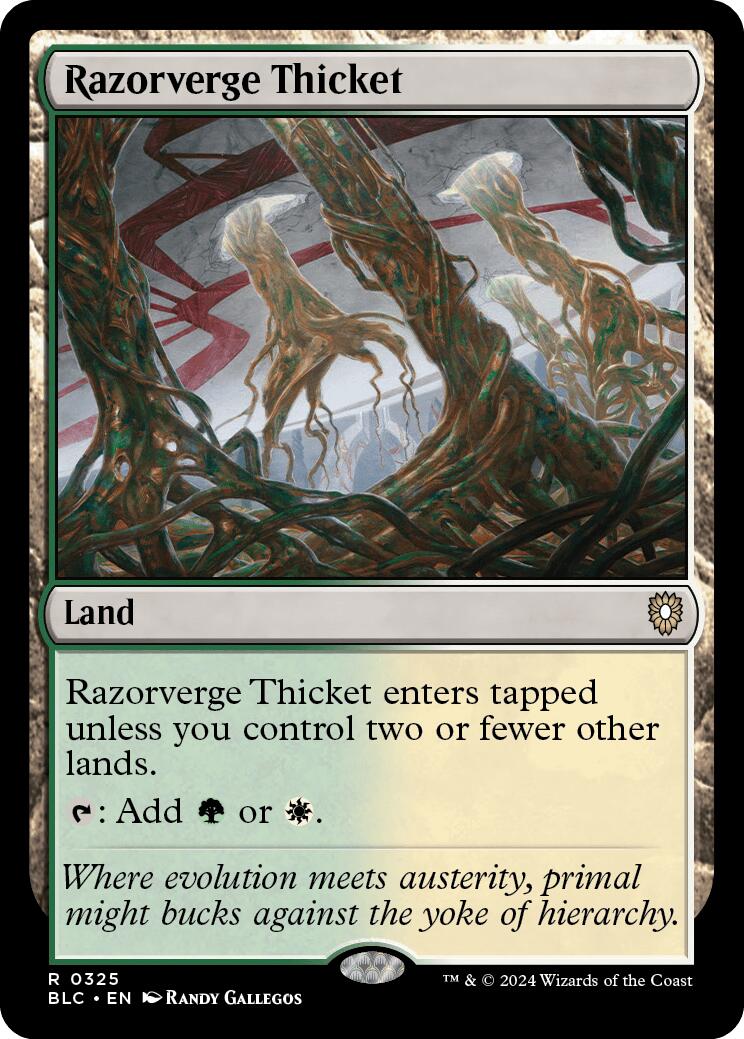 Razorverge Thicket [Bloomburrow Commander] | Jomio and Rueliete's Cards and Comics