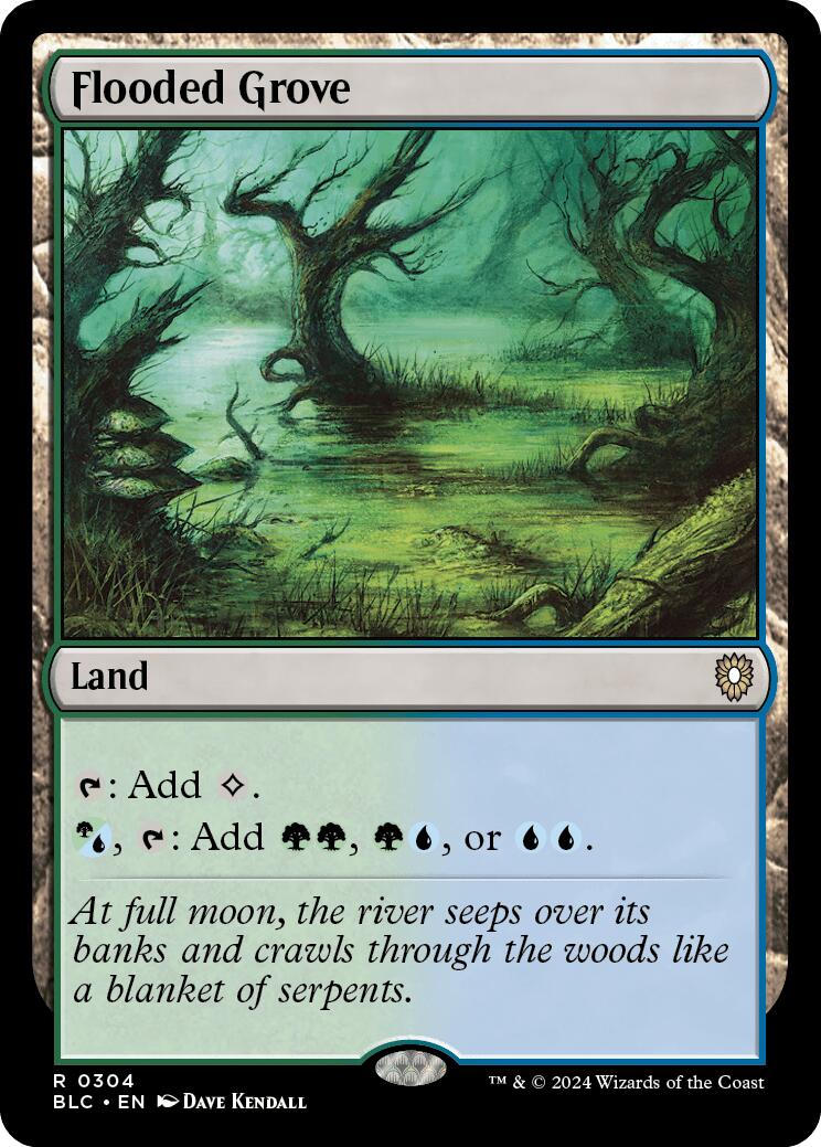 Flooded Grove [Bloomburrow Commander] | Jomio and Rueliete's Cards and Comics