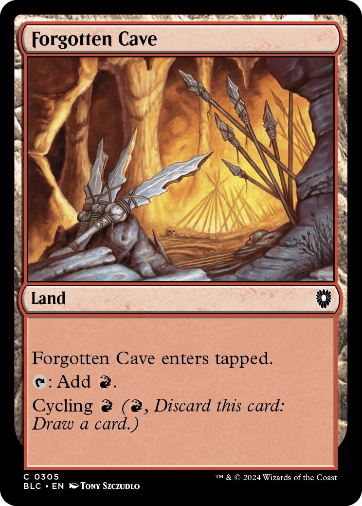 Forgotten Cave [Bloomburrow Commander] | Jomio and Rueliete's Cards and Comics