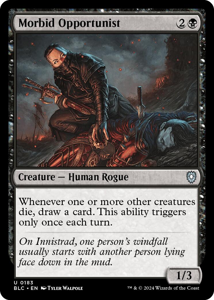 Morbid Opportunist [Bloomburrow Commander] | Jomio and Rueliete's Cards and Comics
