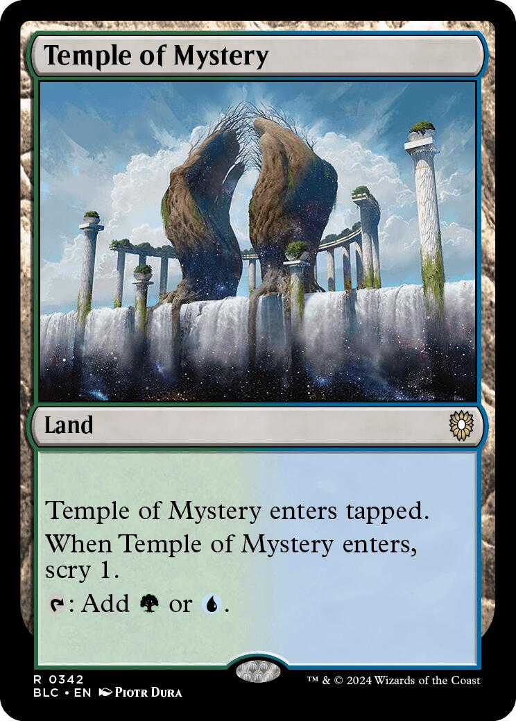 Temple of Mystery [Bloomburrow Commander] | Jomio and Rueliete's Cards and Comics