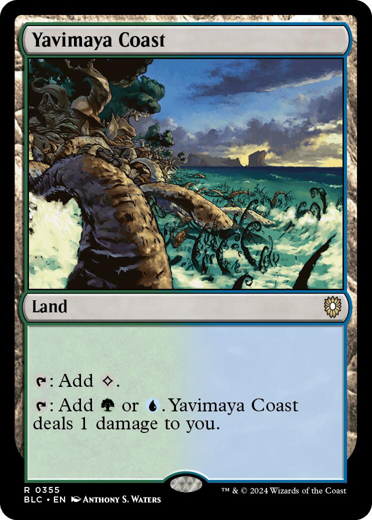 Yavimaya Coast [Bloomburrow Commander] | Jomio and Rueliete's Cards and Comics