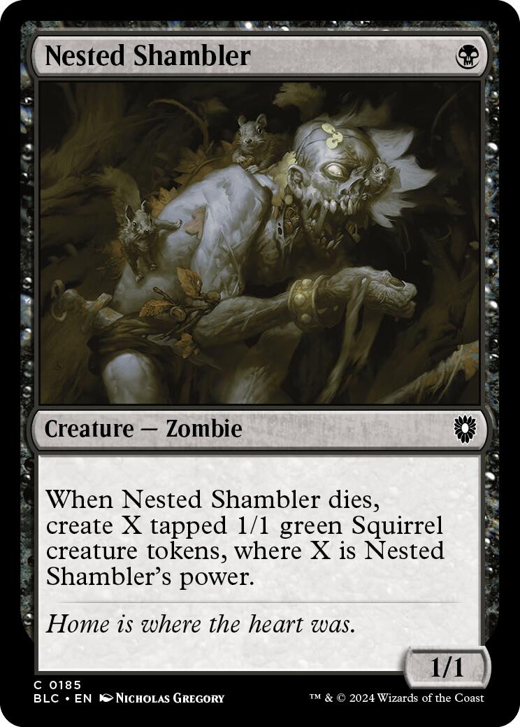 Nested Shambler [Bloomburrow Commander] | Jomio and Rueliete's Cards and Comics