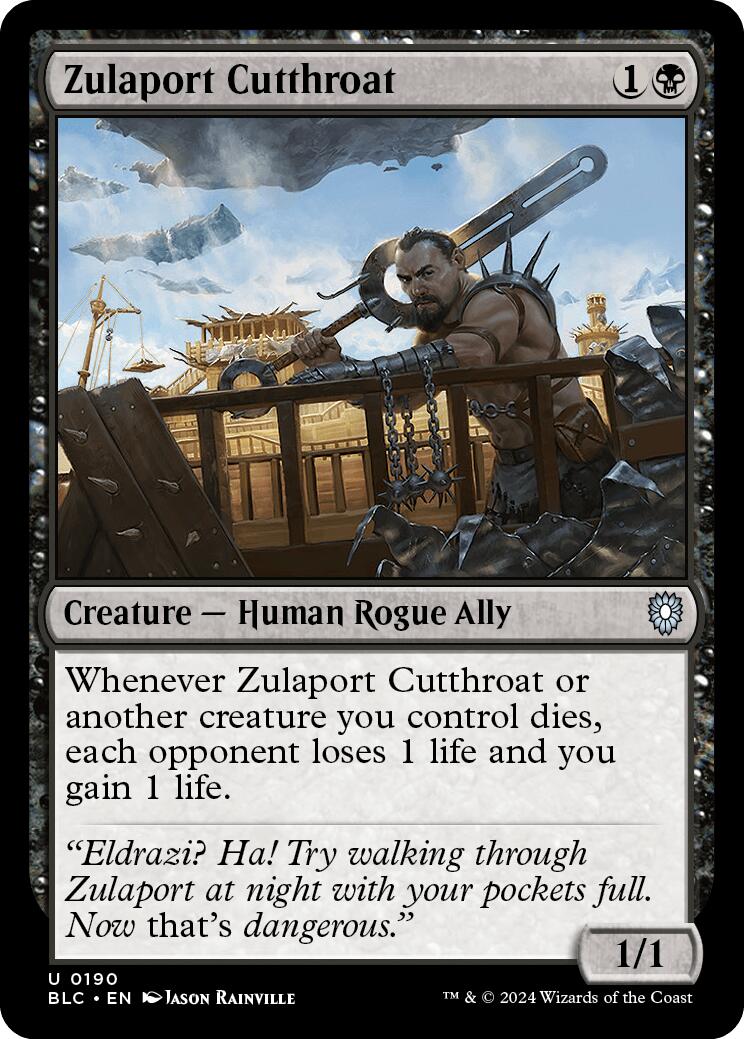 Zulaport Cutthroat [Bloomburrow Commander] | Jomio and Rueliete's Cards and Comics
