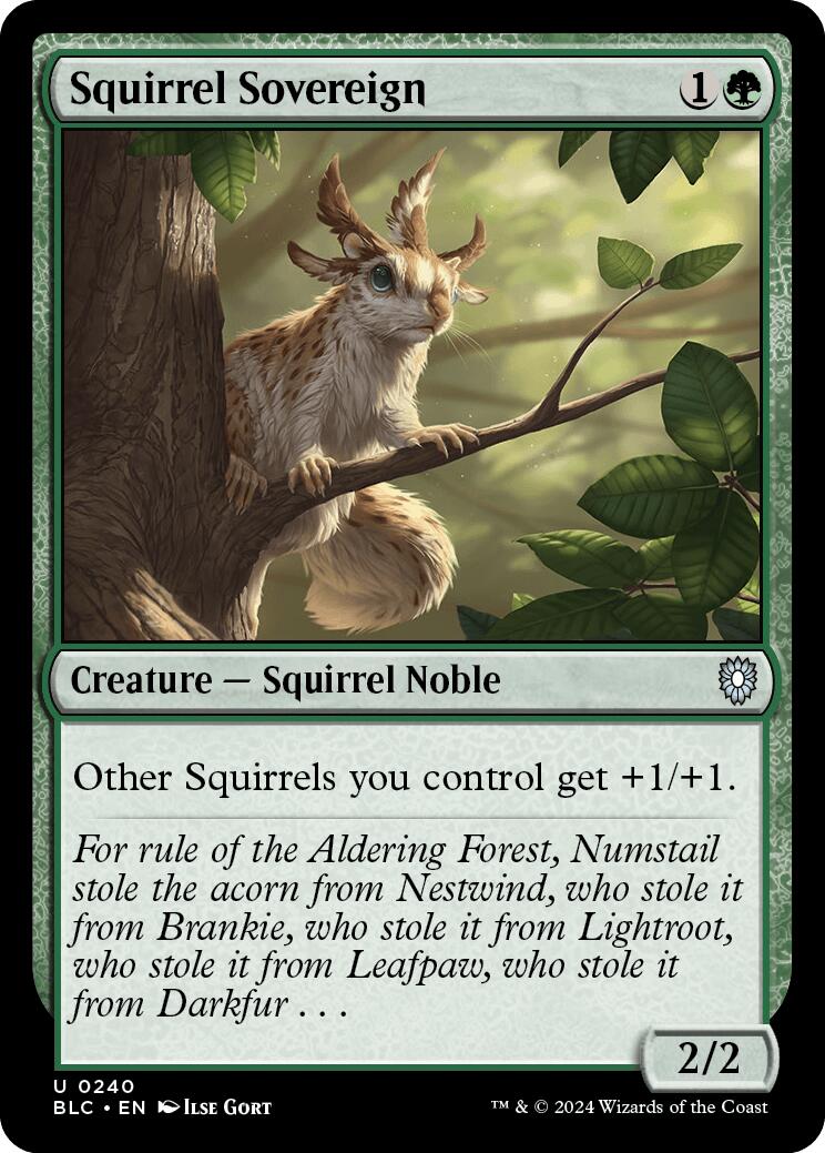 Squirrel Sovereign [Bloomburrow Commander] | Jomio and Rueliete's Cards and Comics
