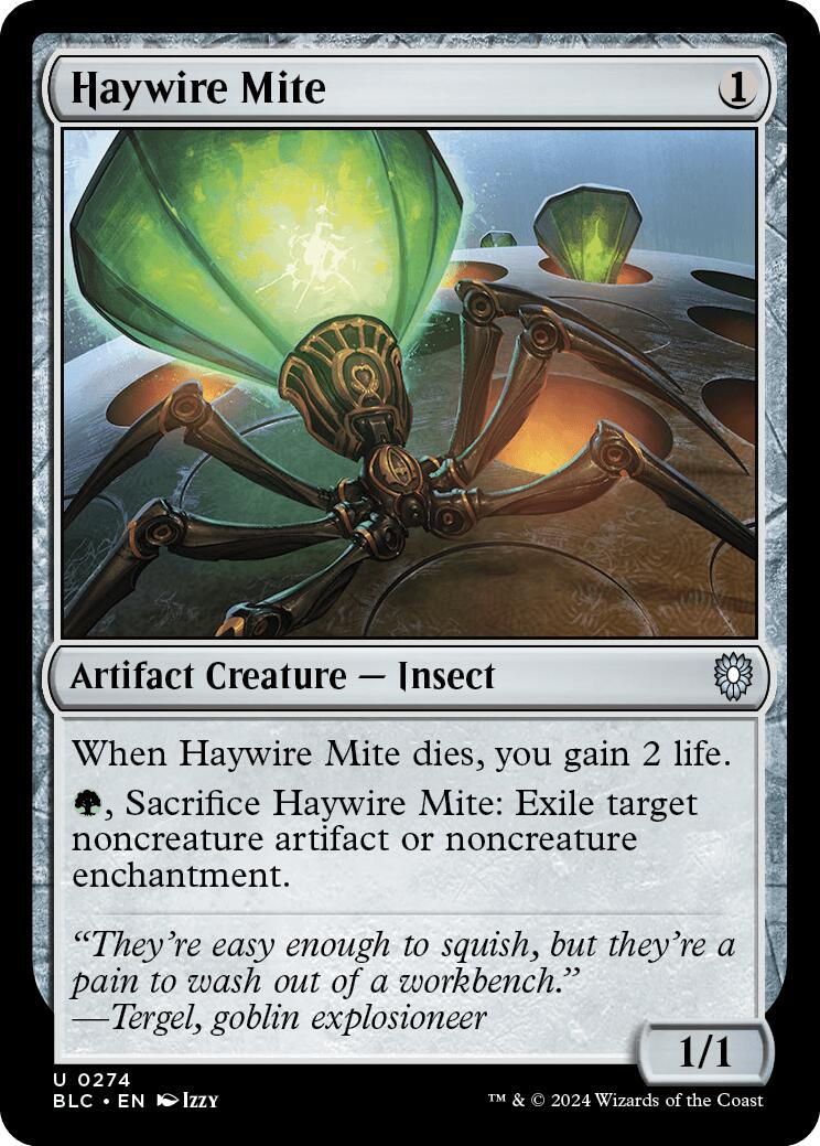 Haywire Mite [Bloomburrow Commander] | Jomio and Rueliete's Cards and Comics