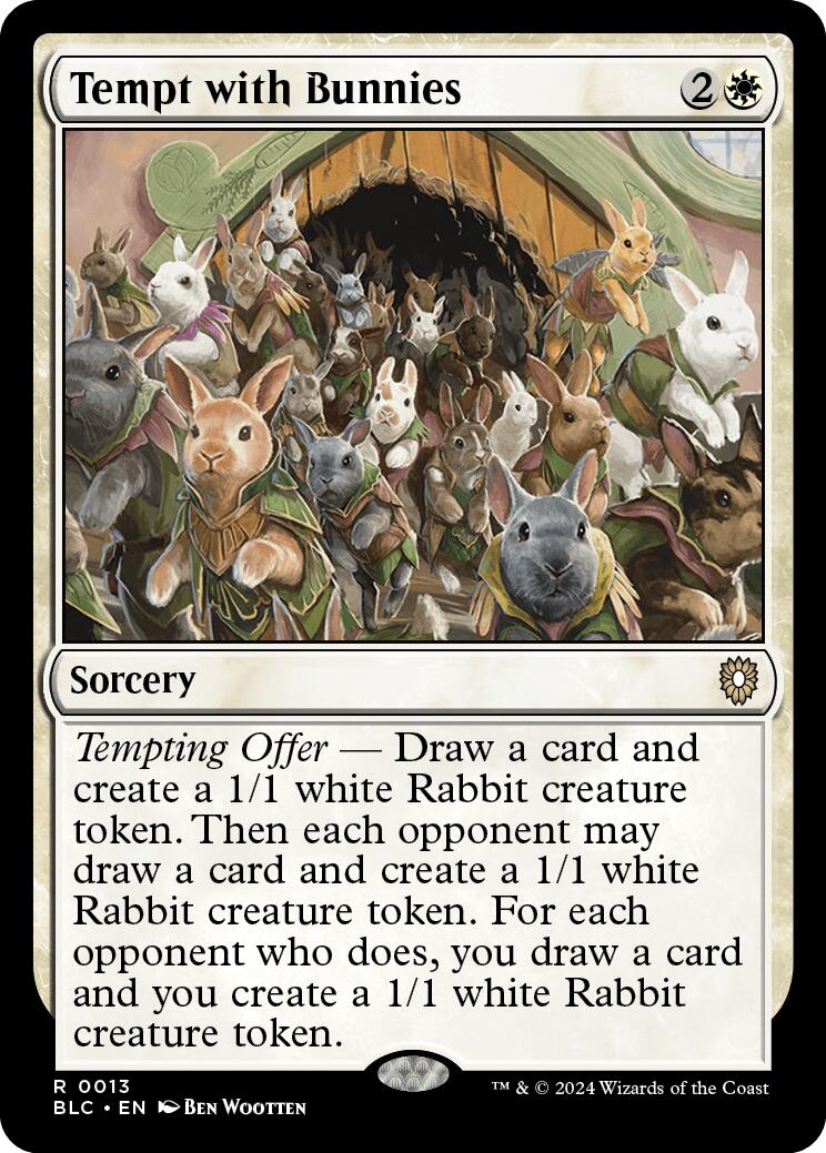 Tempt with Bunnies [Bloomburrow Commander] | Jomio and Rueliete's Cards and Comics