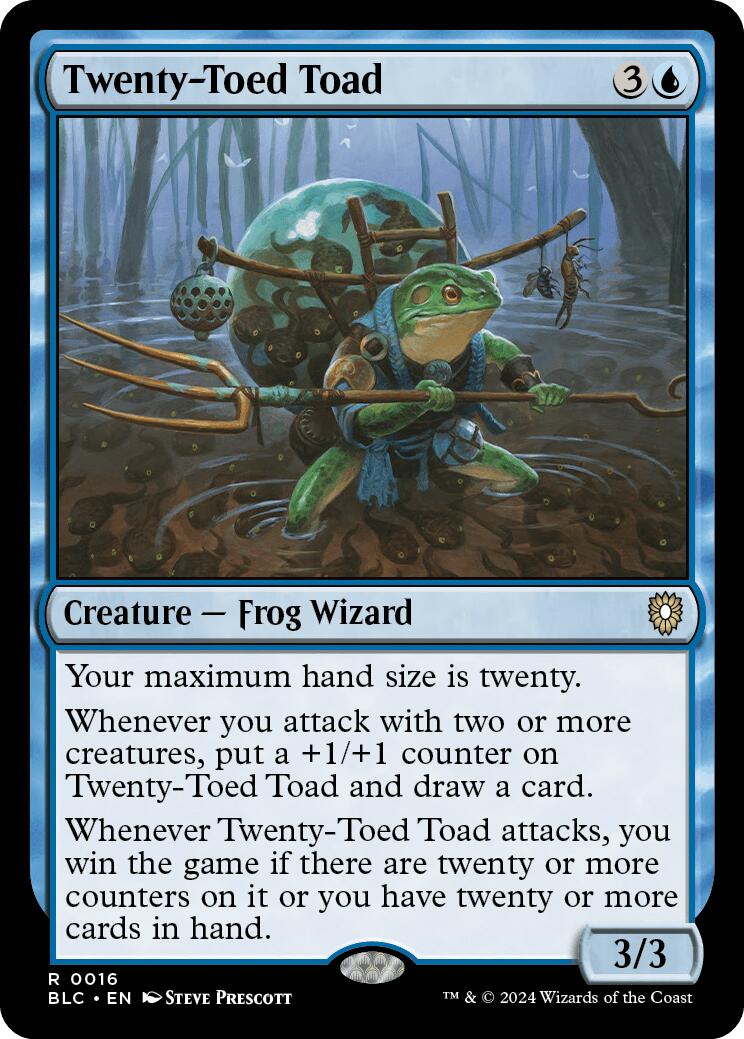 Twenty-Toed Toad [Bloomburrow Commander] | Jomio and Rueliete's Cards and Comics