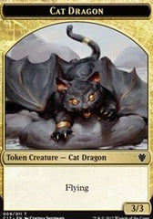 Cat Dragon // Dragon (006) Double-Sided Token [Commander 2017 Tokens] | Jomio and Rueliete's Cards and Comics