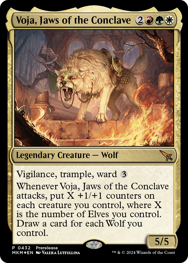 Voja, Jaws of the Conclave [Murders at Karlov Manor Prerelease Promos] | Jomio and Rueliete's Cards and Comics