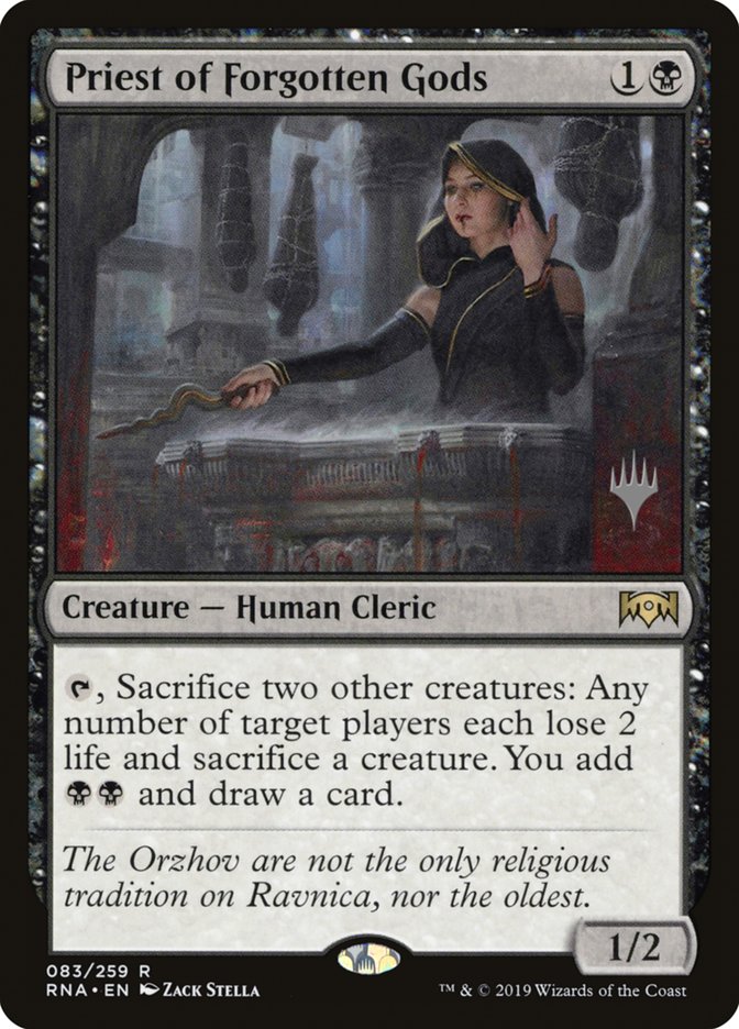 Priest of Forgotten Gods (Promo Pack) [Ravnica Allegiance Promos] | Jomio and Rueliete's Cards and Comics