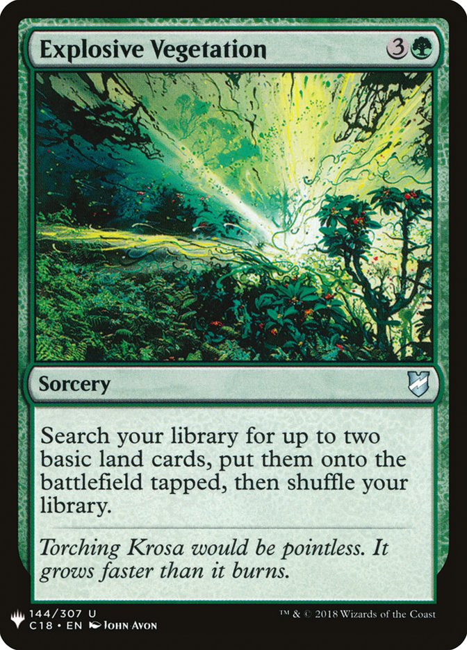 Explosive Vegetation [Mystery Booster] | Jomio and Rueliete's Cards and Comics