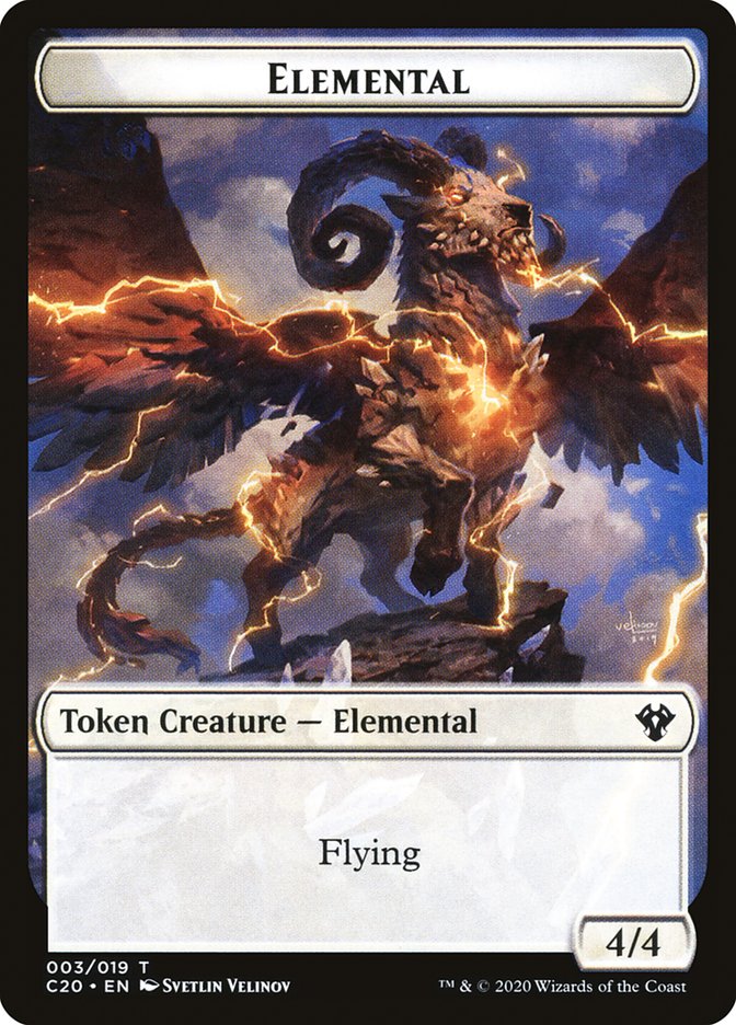 Kraken // Elemental (010) Double-Sided Token [Commander 2020 Tokens] | Jomio and Rueliete's Cards and Comics