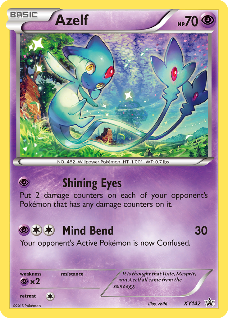 Azelf (XY142) [XY: Black Star Promos] | Jomio and Rueliete's Cards and Comics