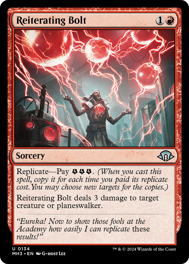 Reiterating Bolt [Modern Horizons 3] | Jomio and Rueliete's Cards and Comics