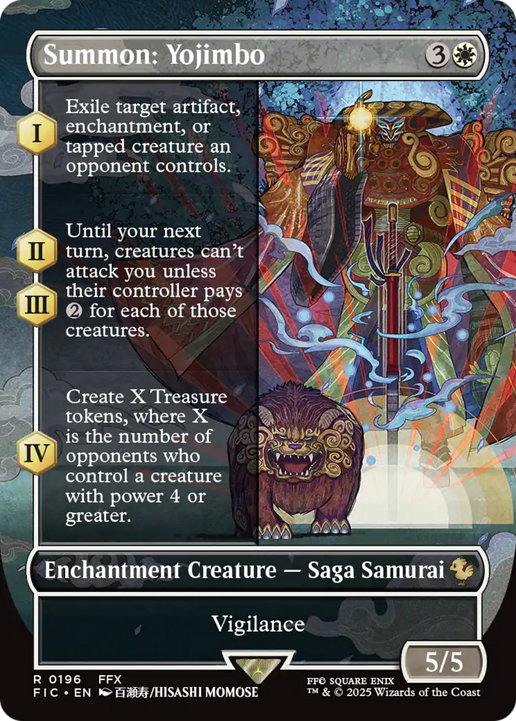 Summon: Yojimbo (Borderless) [FINAL FANTASY Commander] | Jomio and Rueliete's Cards and Comics