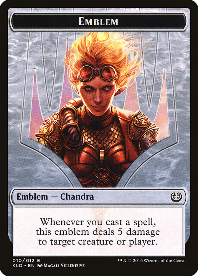 Chandra, Torch of Defiance Emblem [Kaladesh Tokens] | Jomio and Rueliete's Cards and Comics