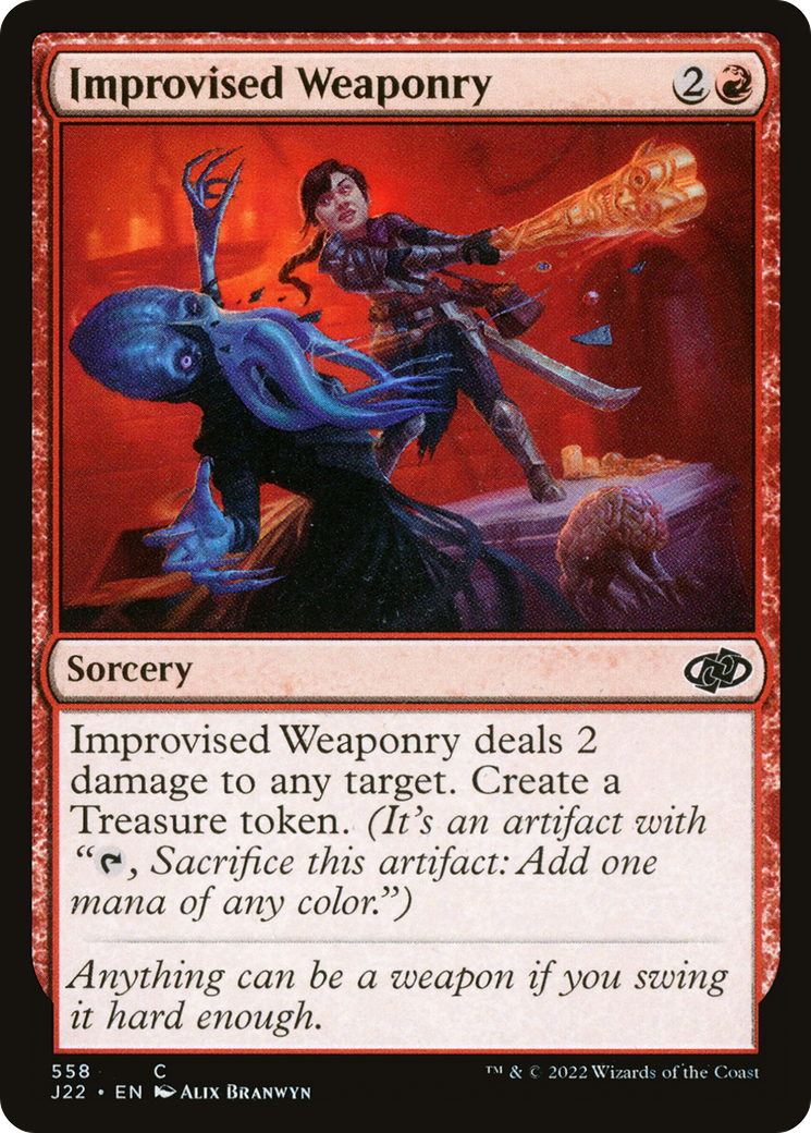 Improvised Weaponry [Jumpstart 2022] | Jomio and Rueliete's Cards and Comics