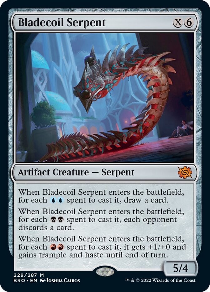 Bladecoil Serpent (Promo Pack) [The Brothers' War Promos] | Jomio and Rueliete's Cards and Comics