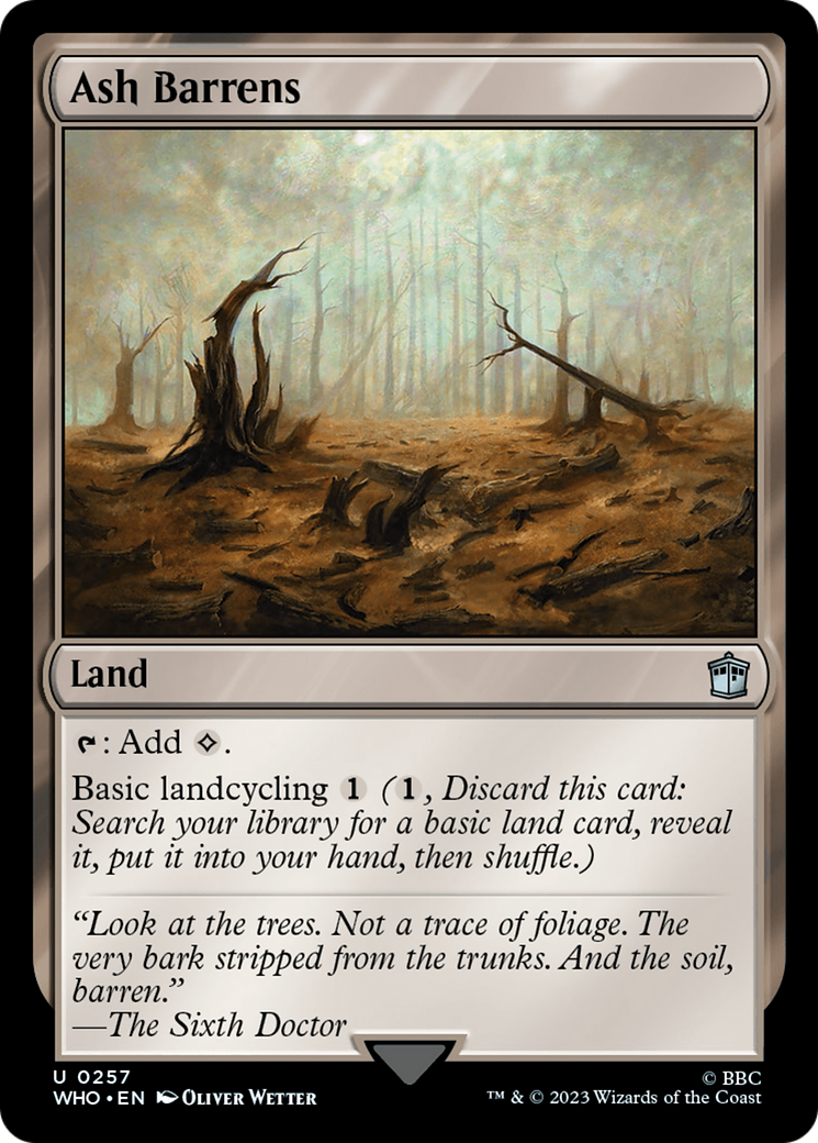Ash Barrens [Doctor Who] | Jomio and Rueliete's Cards and Comics