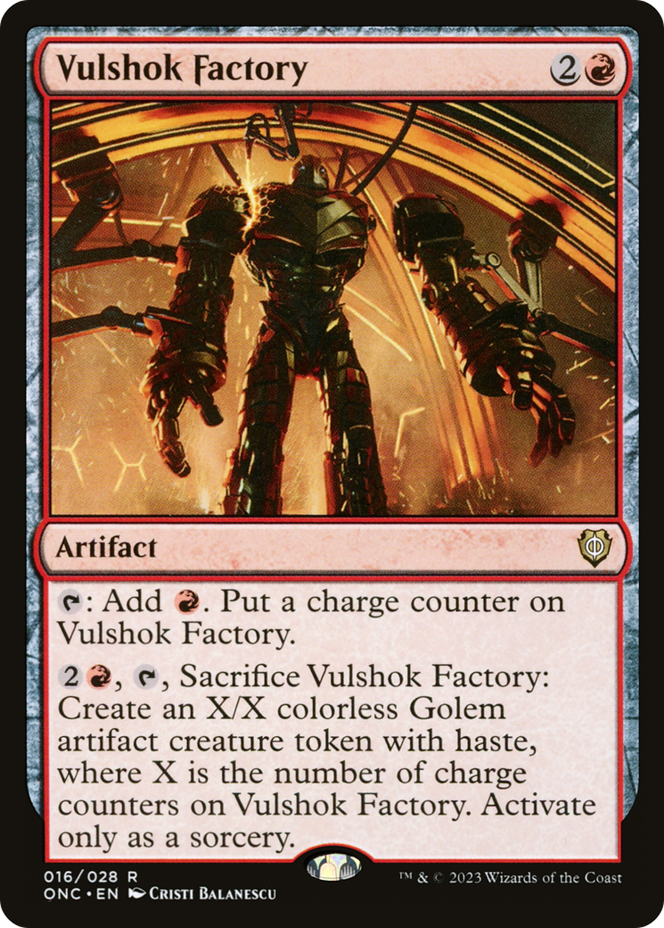 Vulshok Factory [Phyrexia: All Will Be One Commander] | Jomio and Rueliete's Cards and Comics