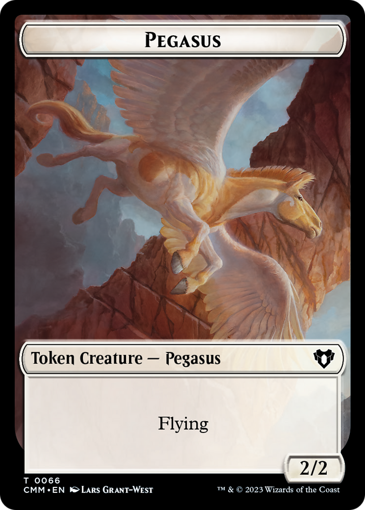 Copy (54) // Pegasus Double-Sided Token [Commander Masters Tokens] | Jomio and Rueliete's Cards and Comics