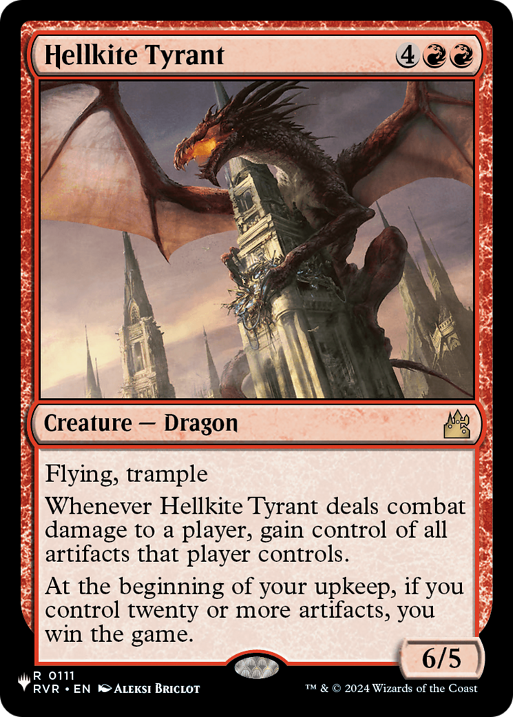 Hellkite Tyrant [The List] | Jomio and Rueliete's Cards and Comics