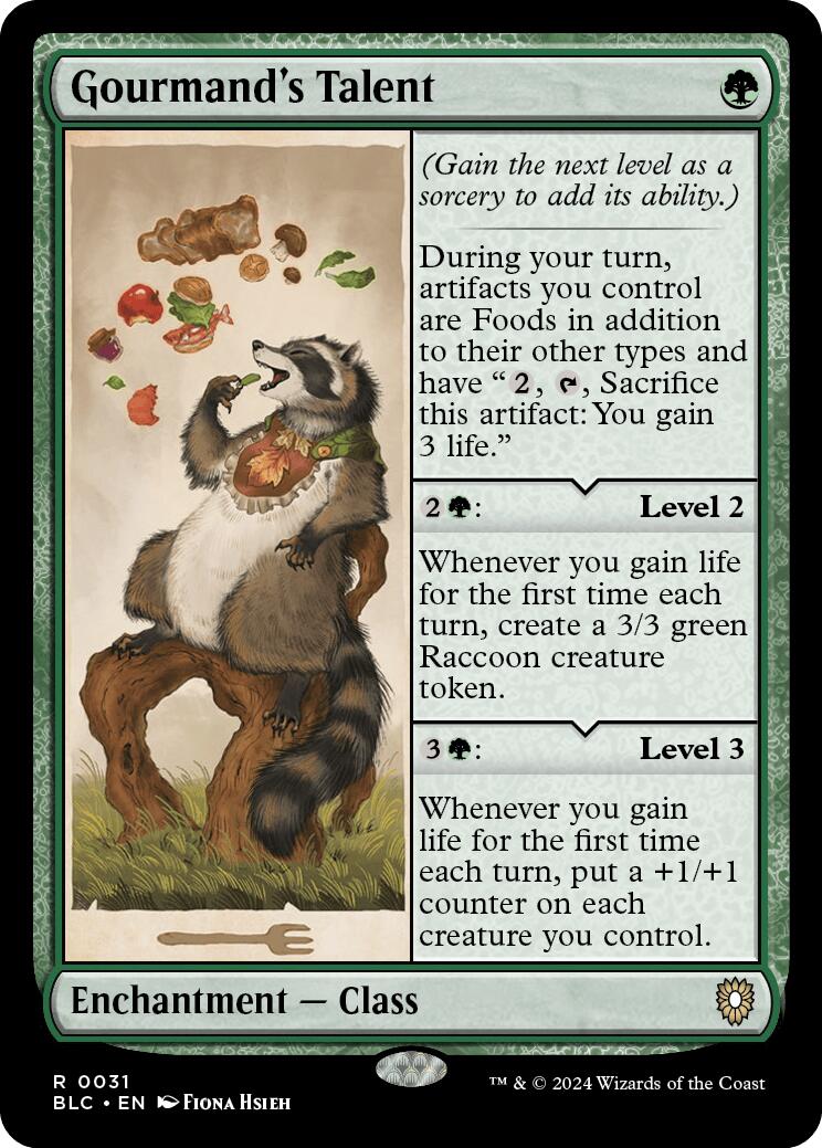 Gourmand's Talent [Bloomburrow Commander] | Jomio and Rueliete's Cards and Comics