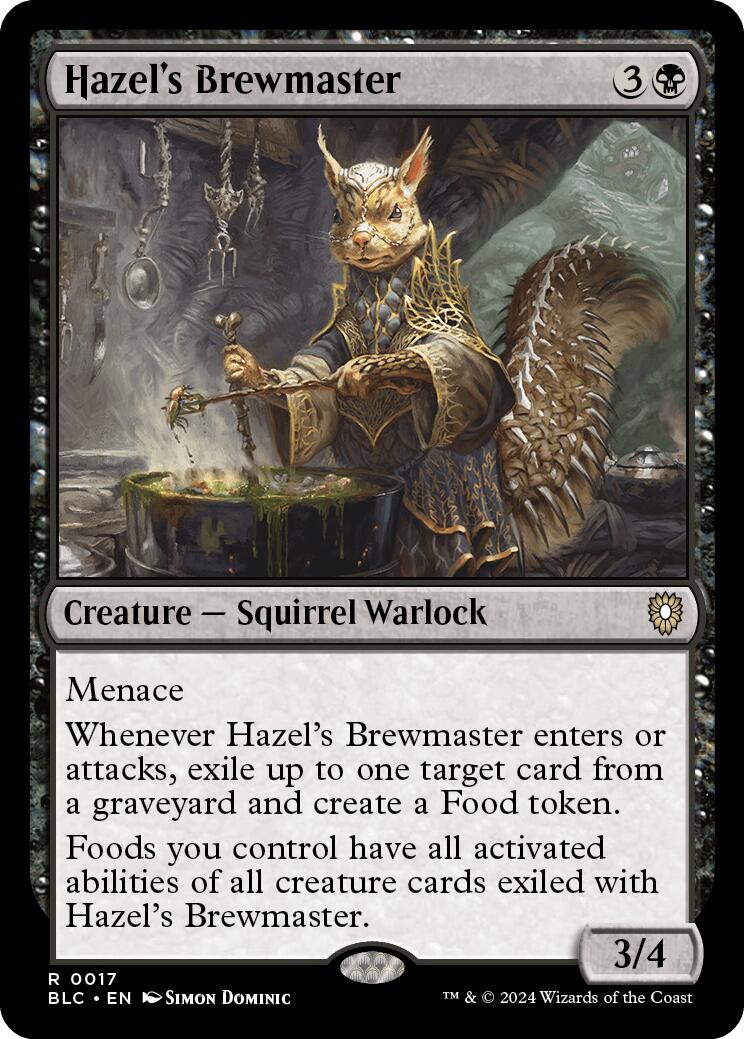 Hazel's Brewmaster [Bloomburrow Commander] | Jomio and Rueliete's Cards and Comics