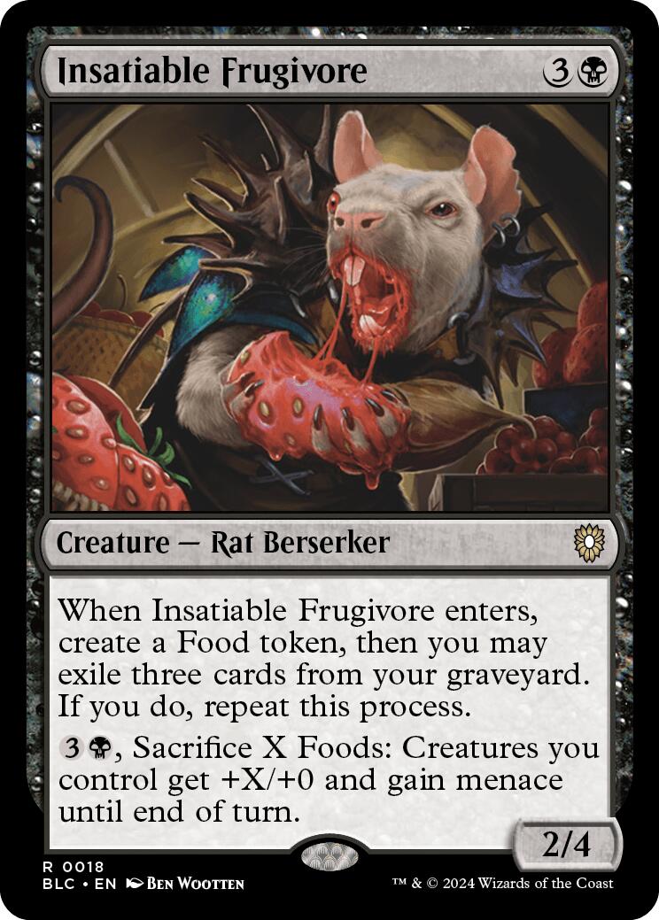 Insatiable Frugivore [Bloomburrow Commander] | Jomio and Rueliete's Cards and Comics
