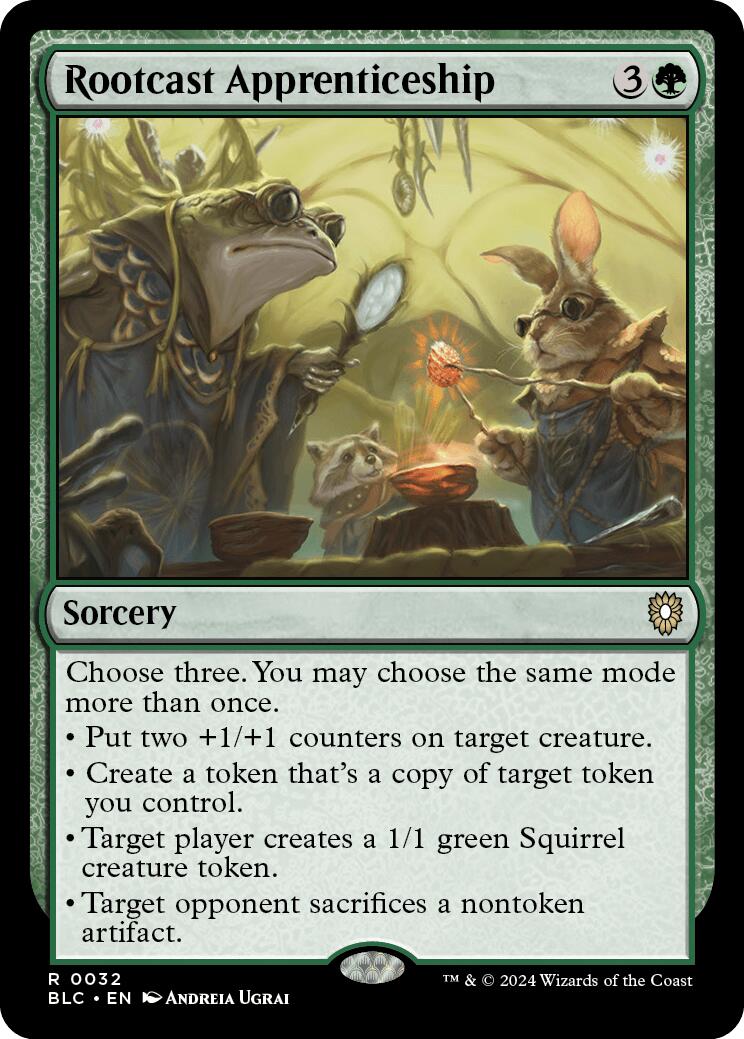 Rootcast Apprenticeship [Bloomburrow Commander] | Jomio and Rueliete's Cards and Comics