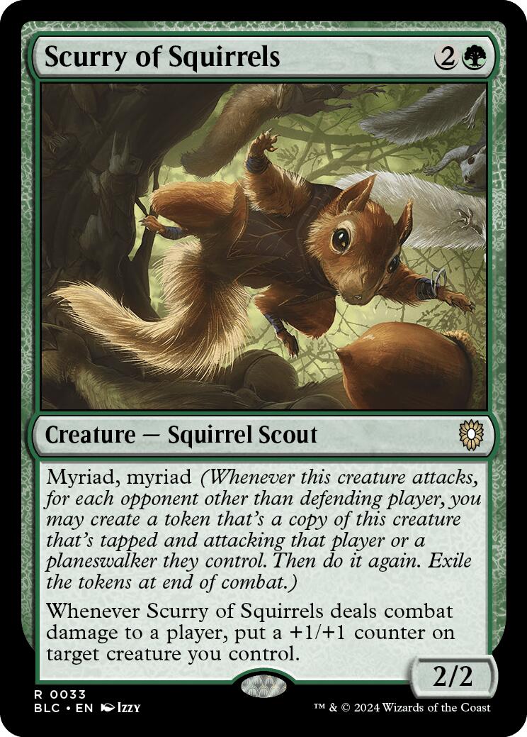 Scurry of Squirrels [Bloomburrow Commander] | Jomio and Rueliete's Cards and Comics