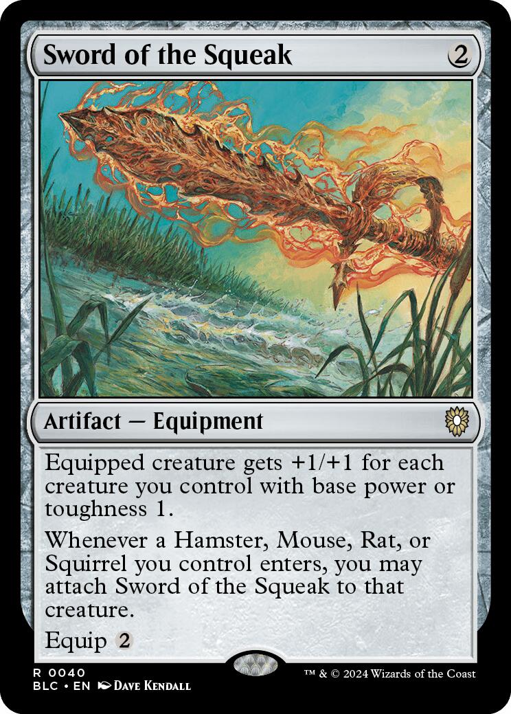 Sword of the Squeak [Bloomburrow Commander] | Jomio and Rueliete's Cards and Comics